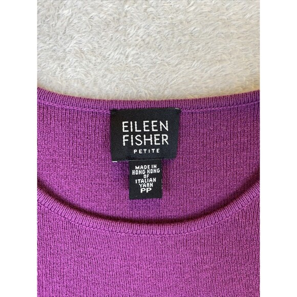 Eileen Fisher Petite  Sleeveless Tank Wool Sweater Top Women's PP Scoop Neck - Picture 2 of 8